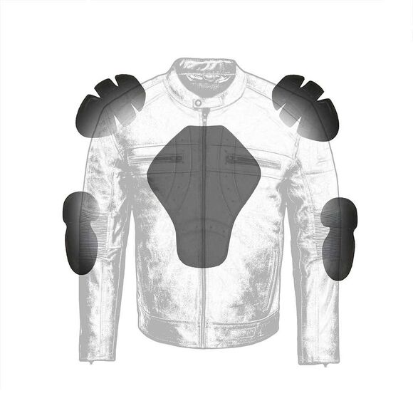 RIDERACT® Men Leather Jackets for Men Outfits Leather Jacket Motorcycle Leather - Picture 8 of 10